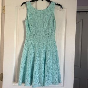 Speechless Mint Lace Dress